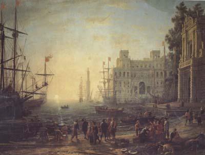 Claude Lorrain Port with the Ville Medici (mk17) oil painting picture